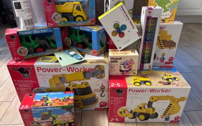 Power-Worker Fahrzeuge In- und Outdoor, Stimmungslichter, Regenmacher, Motorikspielzeug